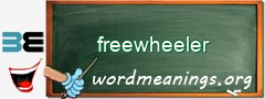 WordMeaning blackboard for freewheeler